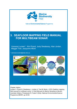 3. Seafloor Mapping Field Manual for Multibeam Sonar