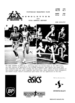 Victorian Marathon Club Newsletter