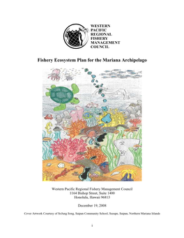 Chapter 3 Describes the Environment and Resources Included Within the Mariana Archipelago FEP