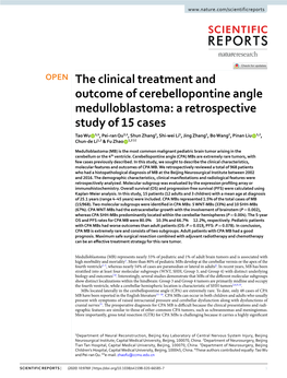 The Clinical Treatment and Outcome of Cerebellopontine Angle