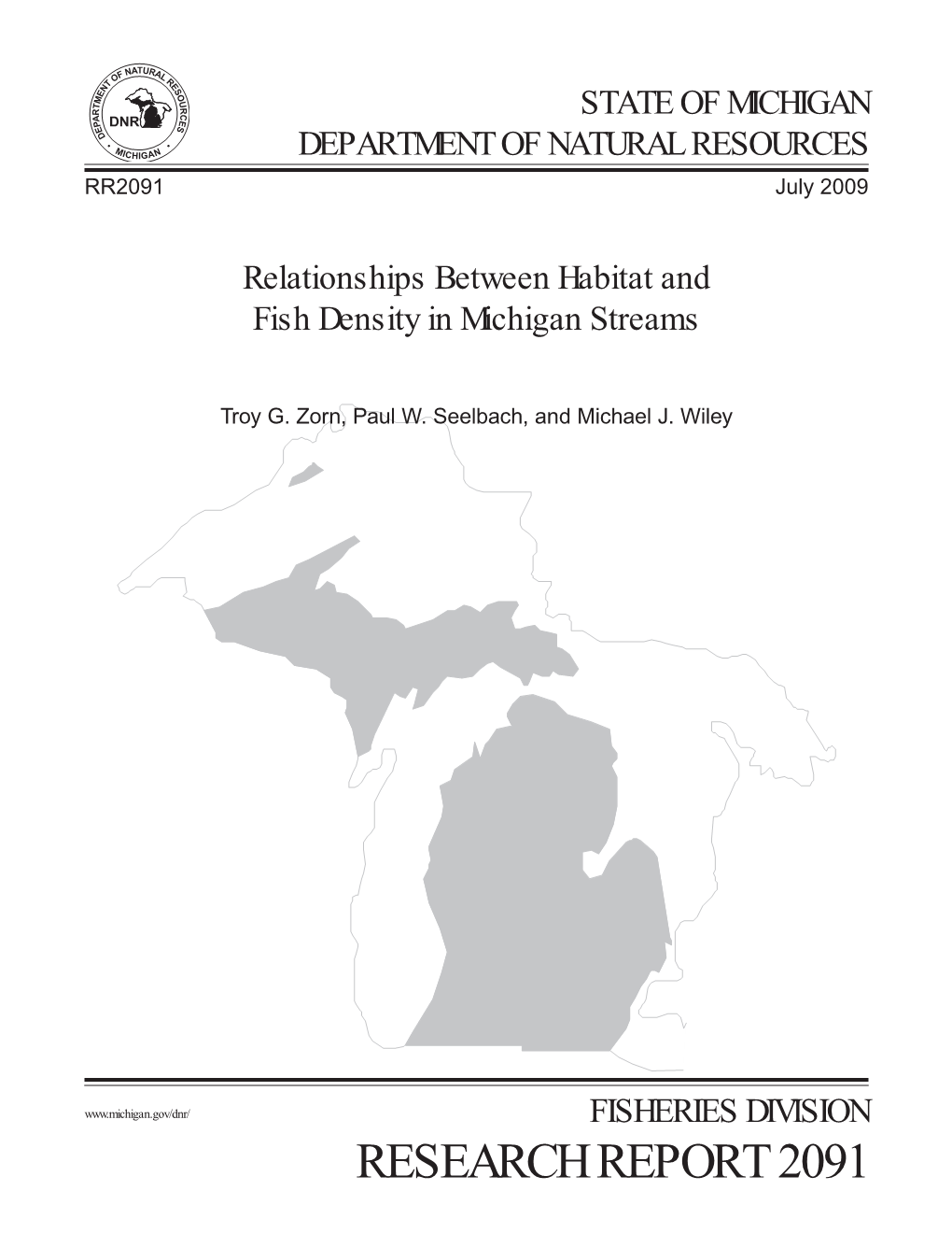 Relationships Between Habitat and Fish Density in Michigan Streams