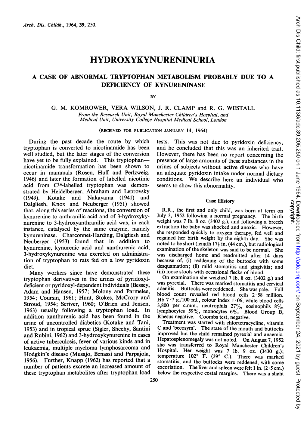 Hydroxykynureninuria