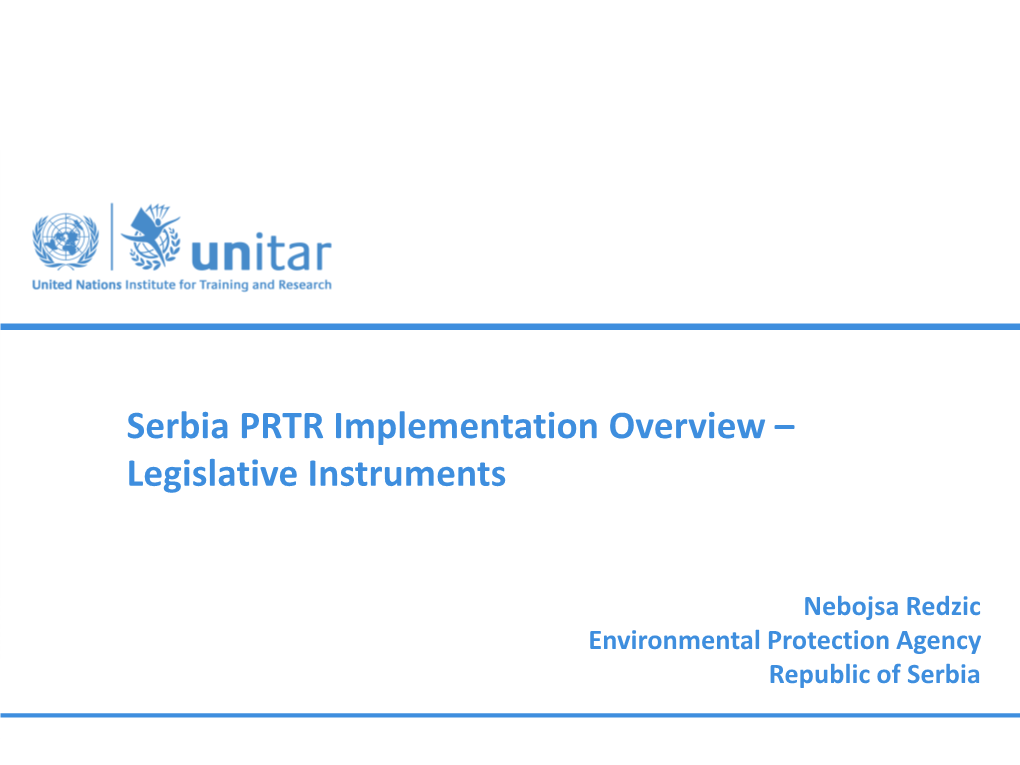 Legislative Instruments