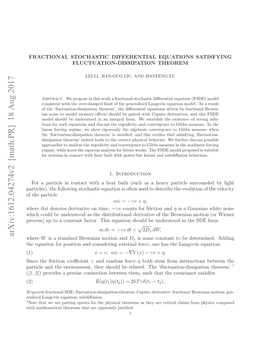 Arxiv:1612.04274V2 [Math.PR] 18 Aug 2017 Ihmteaia Hoesta R Ioosyjustiﬁed