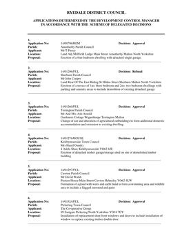 Ryedale District Council