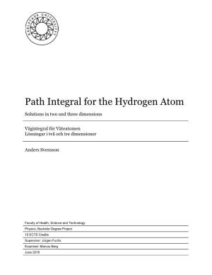 Path Integral for the Hydrogen Atom