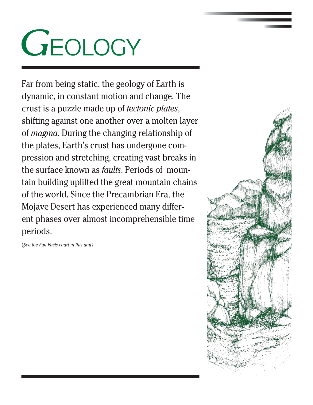 Unit V Geology