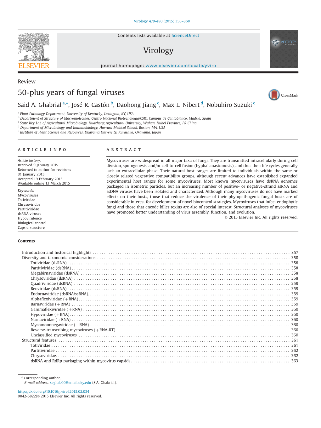 50-Plus Years of Fungal Viruses