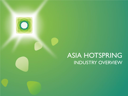 Asia Hot Spring Industry Overview