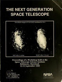 The Next Generation Space Telescope