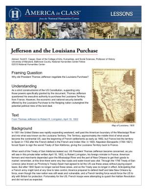 Jefferson and the Louisiana Purchase