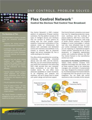 Flex Control Network Control the Devices That Control Your Broadcast
