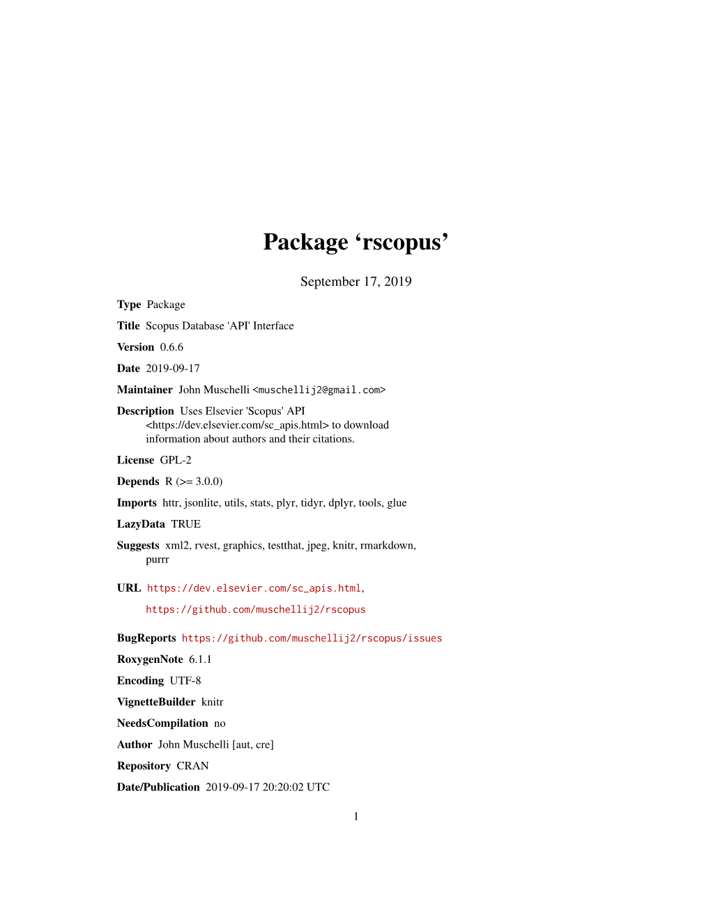 Package 'Rscopus'