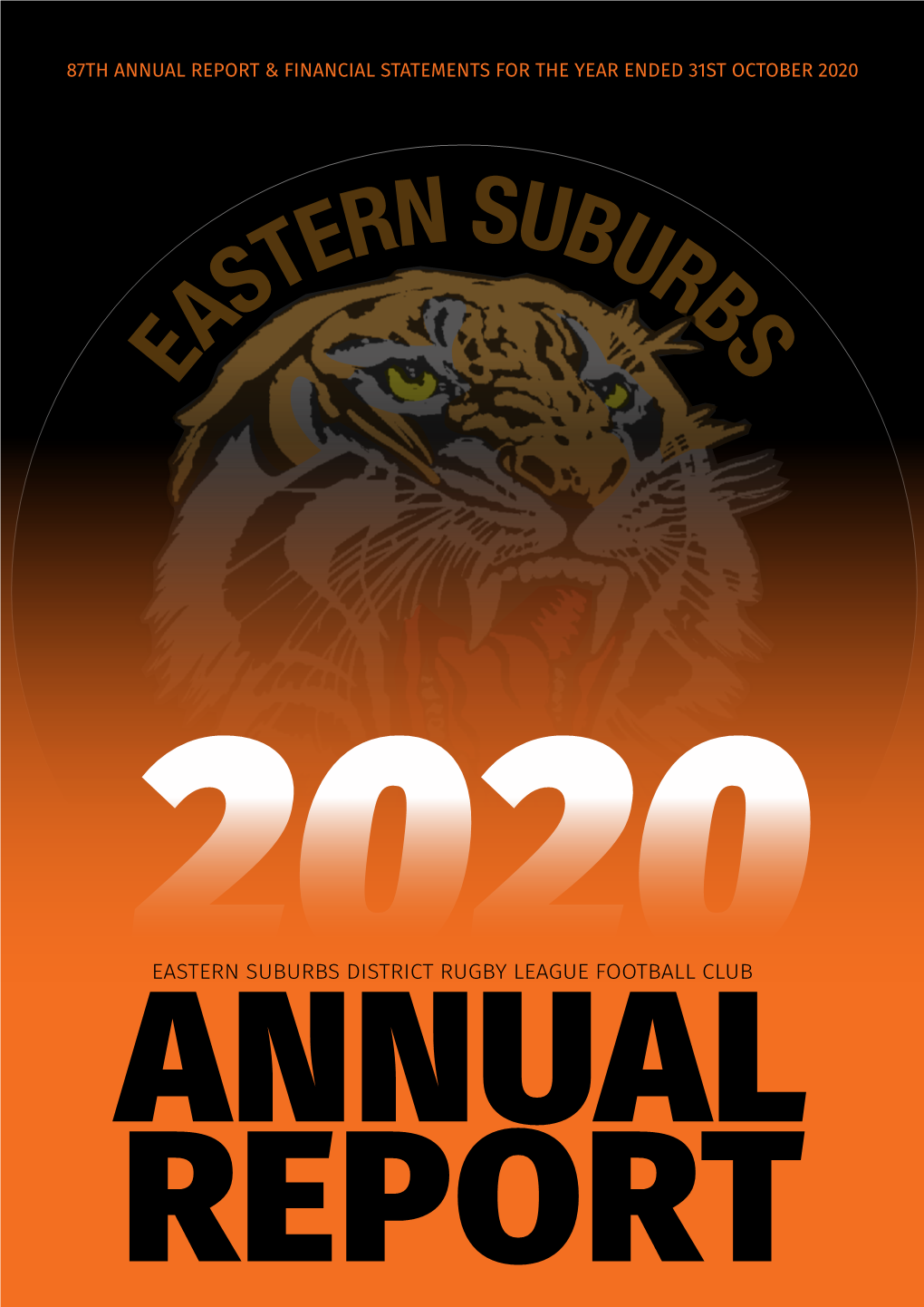 Eastern Suburbs District Rugby League Football Club Annual Report Notice of Meeting