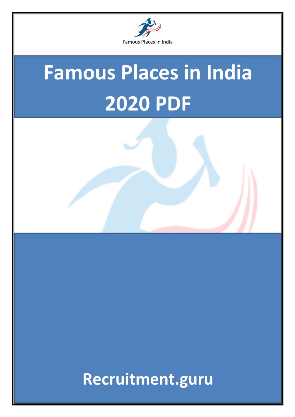 Famous Places in India 2020 PDF