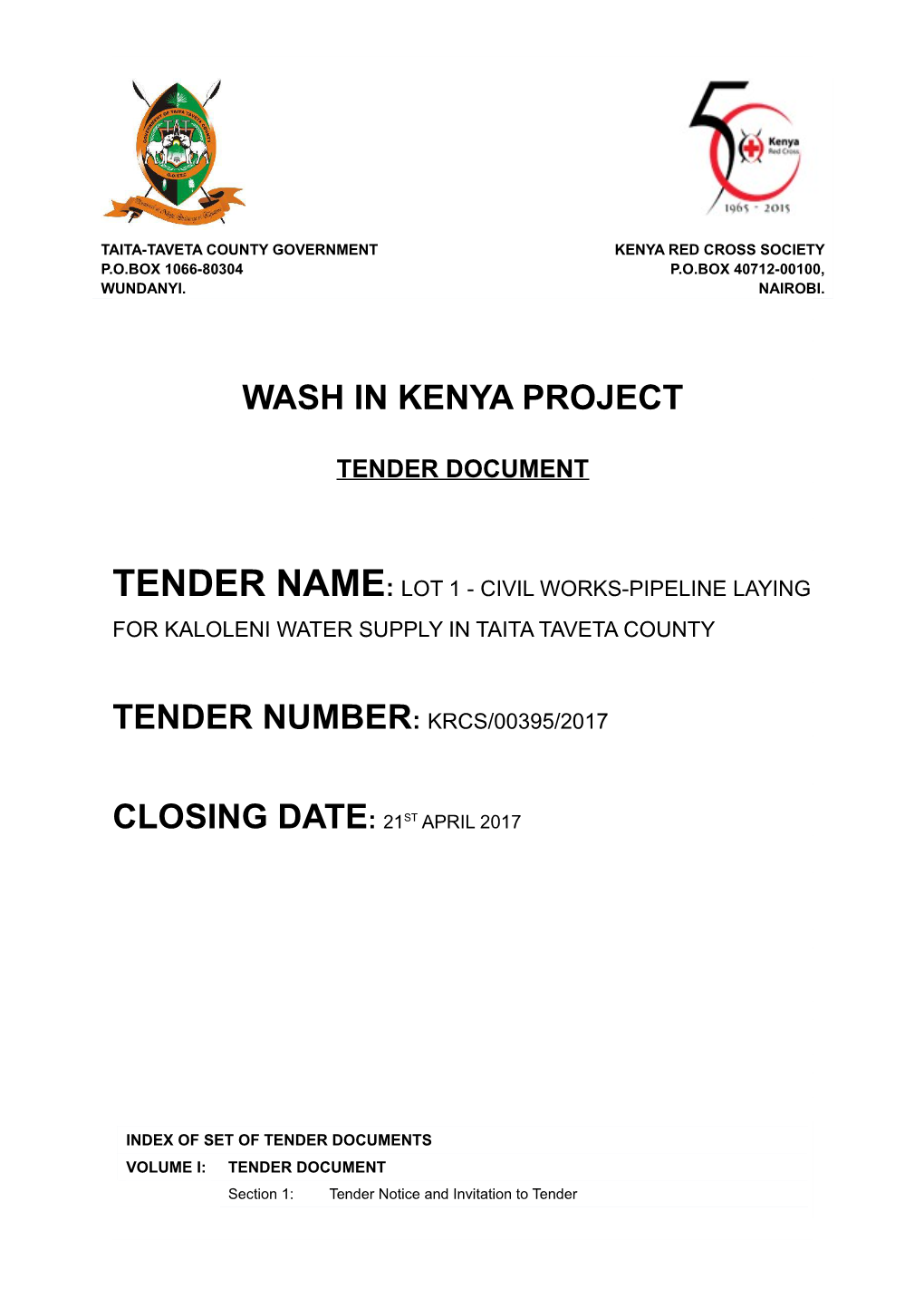 Wash in Kenya Project