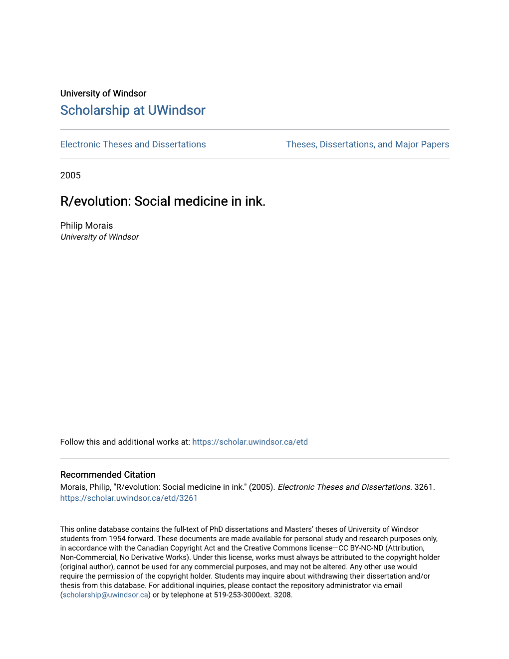 R/Evolution: Social Medicine in Ink