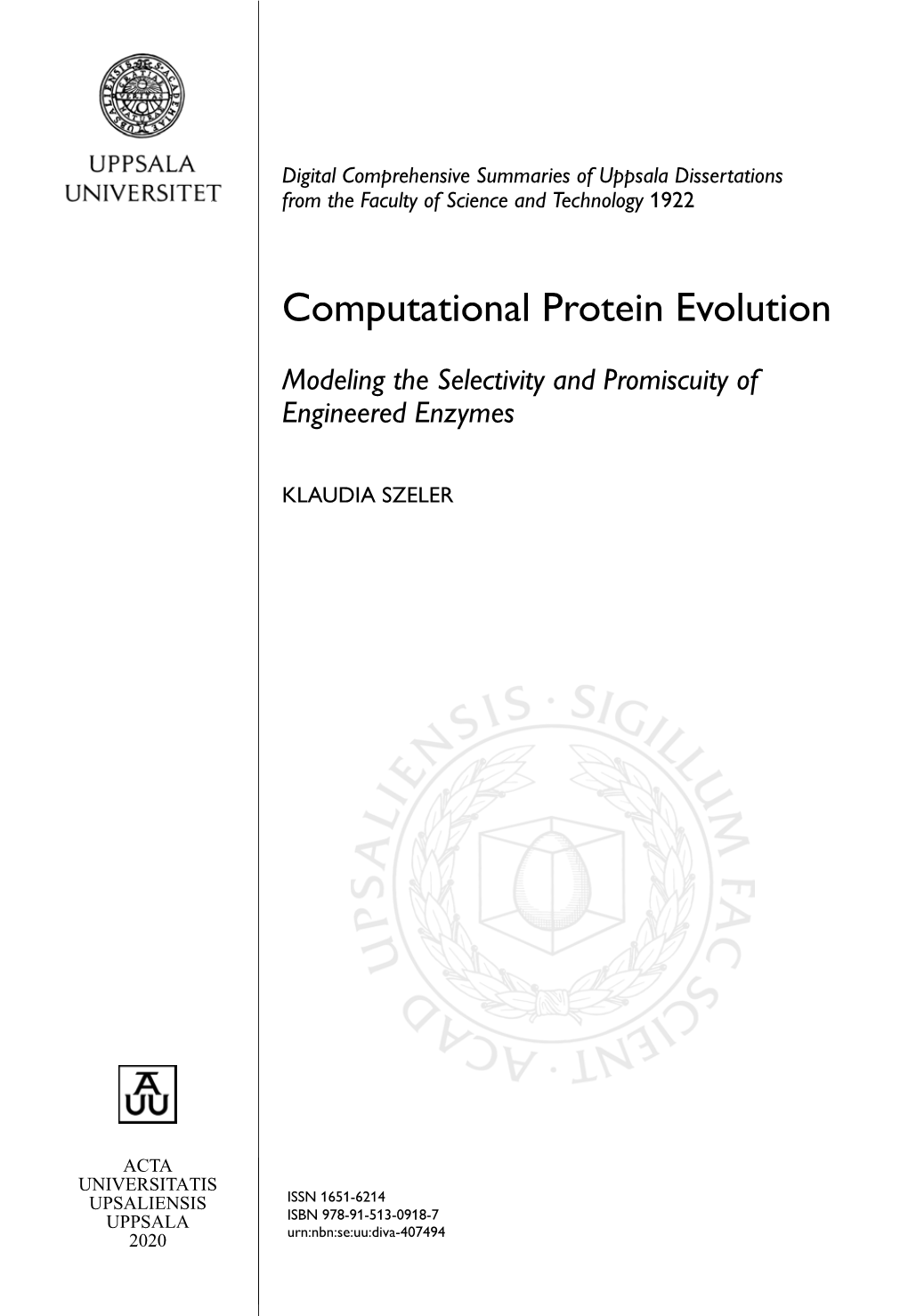 Computational Protein Evolution