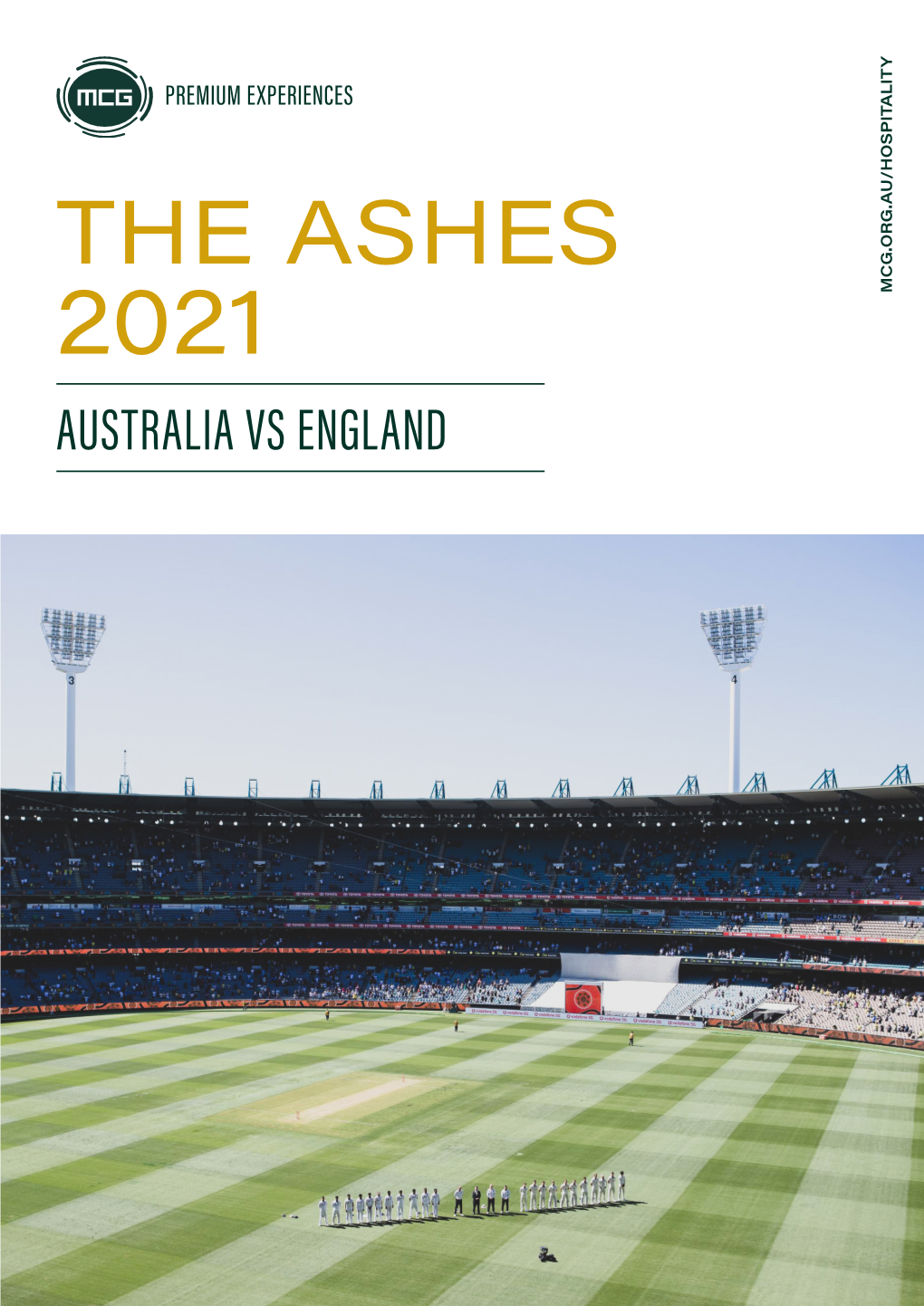 The Ashes 2021 Mcg.Org.Au/Hospitality Australia Vs England Blockbuster Dining Cricket 2021