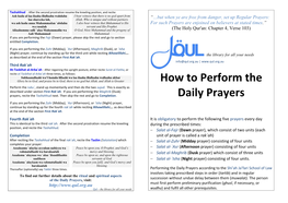 How to Perform the Daily Prayers.Pdf