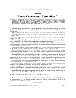 House Concurrent Resolution 7
