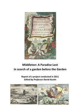 Middleton: a Paradise Lost in Search of a Garden Before the Garden