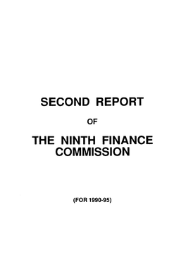 Second Report the Ninth Finance Commission