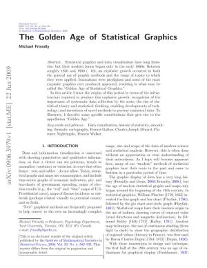 The Golden Age of Statistical Graphics