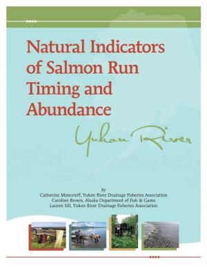 Natural Indicators of Salmon Run Abundance and Timing, 2009