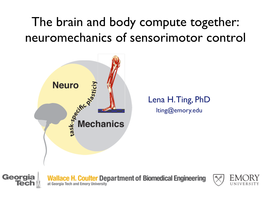 Neuromechanics and Sensorimotor Control