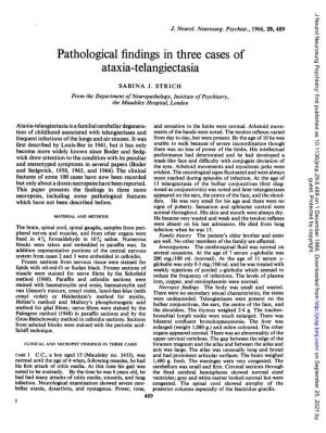 Pathological Findings in Three Cases of Ataxia-Telangiectasia