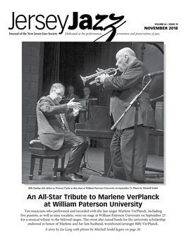 An All-Star Tribute to Marlene Verplanck at William Paterson