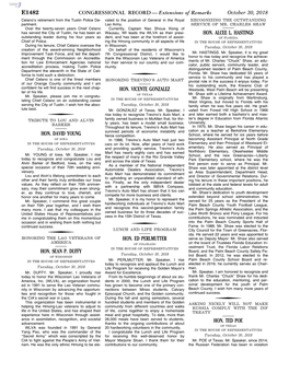 CONGRESSIONAL RECORD— Extensions Of