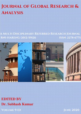 Journal of Global Research & Analysis