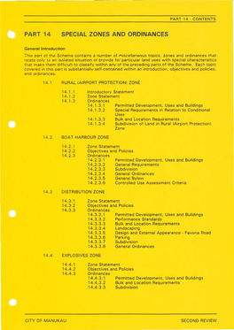 Part 14 Special Zones and Ordinances