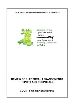 Final Proposals for the Future Electoral Arrangements for the County Of