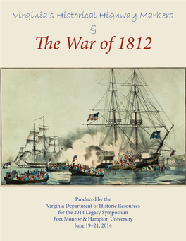 Virginia's Historical Highway Markers & the War of 1812
