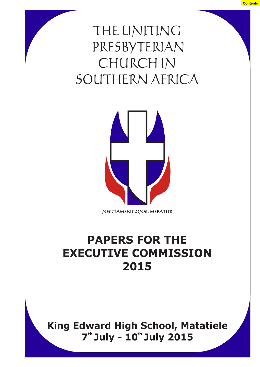 Papers for the Executive Commission 2015