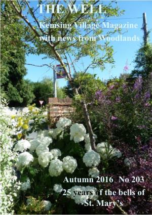 THE WELL Kemsing Village Magazine with News from Woodlands