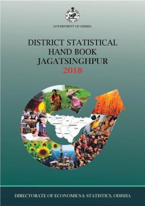 District Statistical Hand Book, Jagatsinghpur, 2018