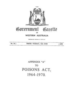Poisons Act, 1964-1970