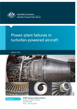Power Plant Failures in Turbofan-Powered Aircraft 2008 to 2012