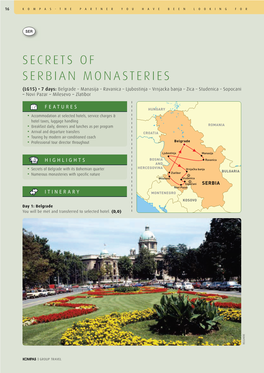 Secrets of Serbian Monasteries