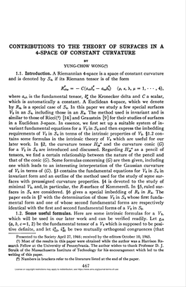 Contributions to the Theory of Surfaces in a 4-Space of Constant Curvature