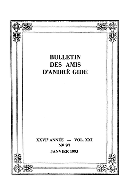 Bulletin Des Amis D'andré Gide
