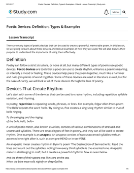 De Nition Devices That Create Rhythm