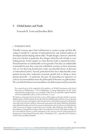 Global Justice and Trade