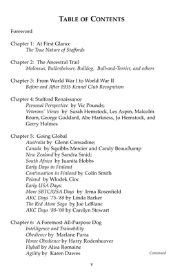 Table of Contents