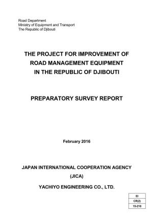 The Project for Improvement of Road Management Equipment in the Republic of Djibouti
