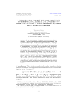 Pullback Attractors for Bi-Spatial Continuous Random Dynamical Systems and Application to Stochastic Fractional Power Dissipative Equation on an Unbounded Domain